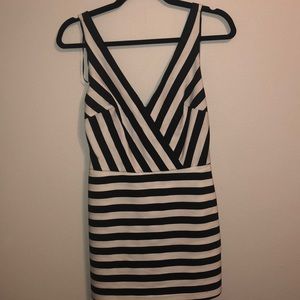 Zara striped romper dress